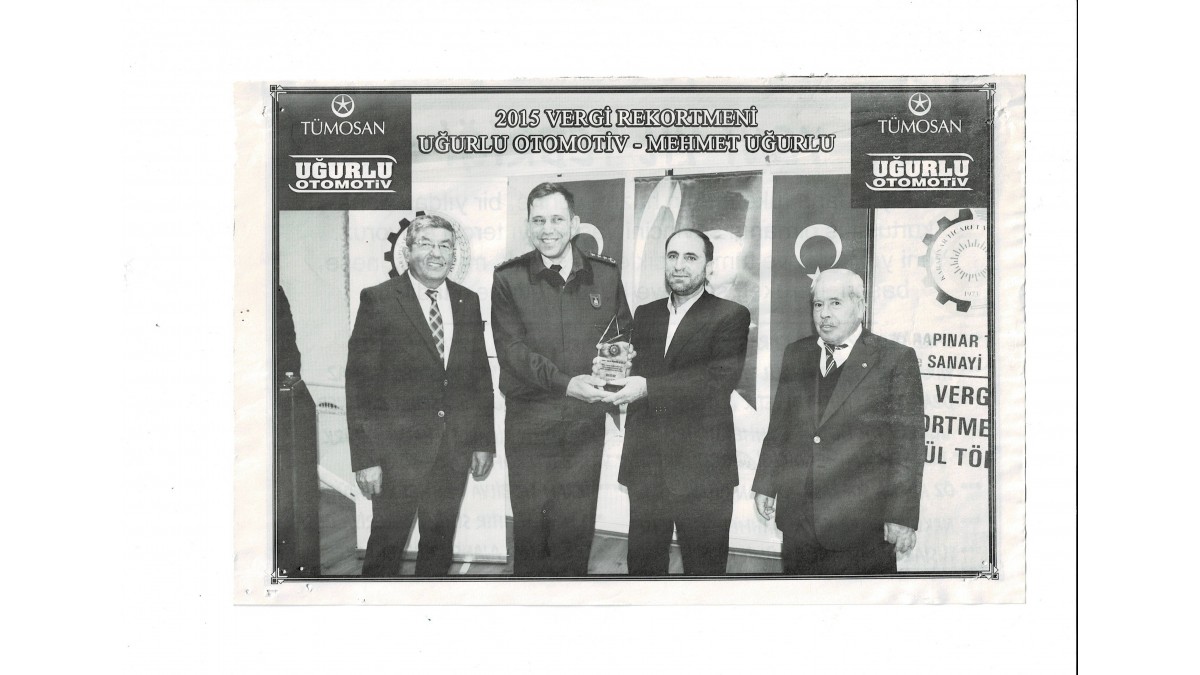 2015 vergi rekortmeni ödül töreninde